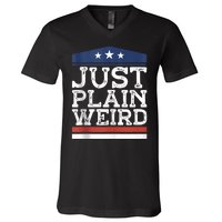 Kamala Harris Allies Saying Just Plain Weird To Trump 2024 V-Neck T-Shirt