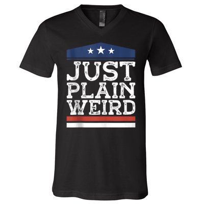 Kamala Harris Allies Saying Just Plain Weird To Trump 2024 V-Neck T-Shirt