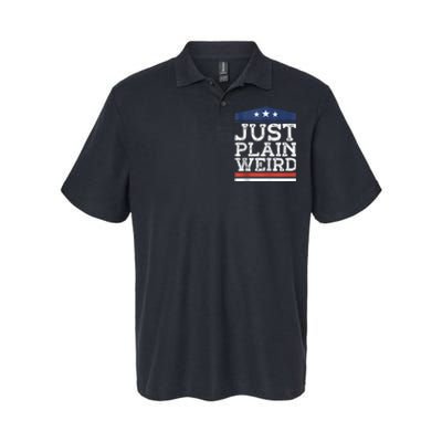 Kamala Harris Allies Saying Just Plain Weird To Trump 2024 Softstyle Adult Sport Polo