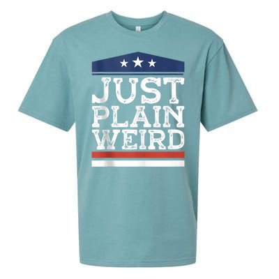 Kamala Harris Allies Saying Just Plain Weird To Trump 2024 Sueded Cloud Jersey T-Shirt