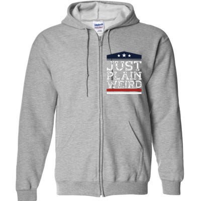 Kamala Harris Allies Saying Just Plain Weird To Trump 2024 Full Zip Hoodie