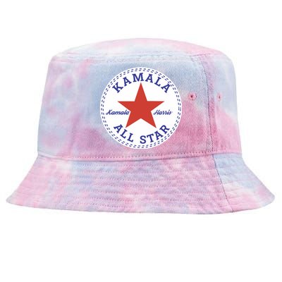 Kamala Harris All Star Logo Tie-Dyed Bucket Hat