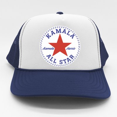 Kamala Harris All Star Logo Trucker Hat