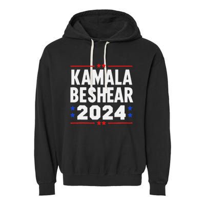 Kamala Harris Andy Beshear Usa President Vice President 2024 Garment-Dyed Fleece Hoodie