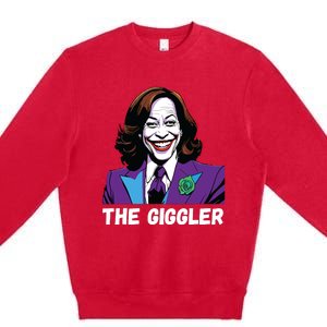 Kamala Harris As The Giggler Premium Crewneck Sweatshirt