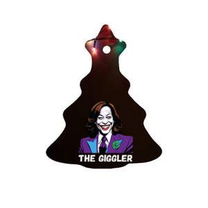 Kamala Harris As The Giggler Ceramic Tree Ornament