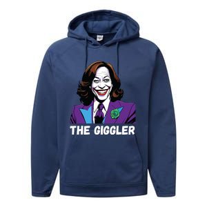 Kamala Harris As The Giggler Performance Fleece Hoodie