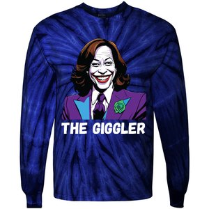 Kamala Harris As The Giggler Tie-Dye Long Sleeve Shirt