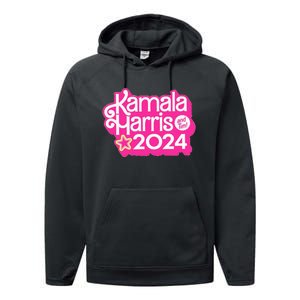 Kamala Harris And Tim 2024 Performance Fleece Hoodie