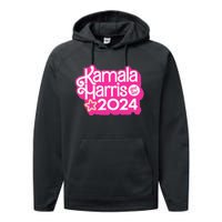 Kamala Harris And Tim 2024 Performance Fleece Hoodie