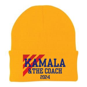 Kamala Harris And The Coach 2024 Tim Walz Design Knit Cap Winter Beanie