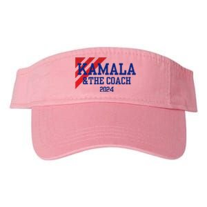 Kamala Harris And The Coach 2024 Tim Walz Design Valucap Bio-Washed Visor