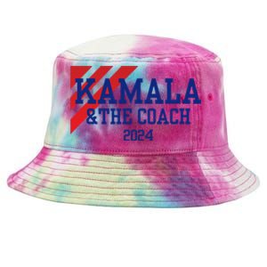 Kamala Harris And The Coach 2024 Tim Walz Design Tie-Dyed Bucket Hat