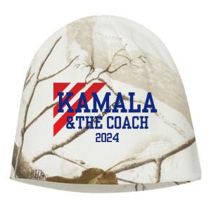 Kamala Harris And The Coach 2024 Tim Walz Design Kati - Camo Knit Beanie