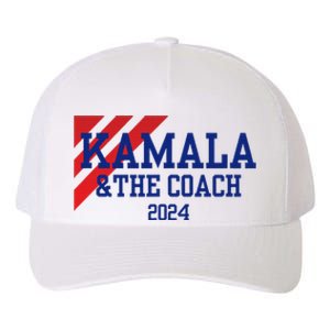 Kamala Harris And The Coach 2024 Tim Walz Design Yupoong Adult 5-Panel Trucker Hat