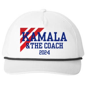 Kamala Harris And The Coach 2024 Tim Walz Design Snapback Five-Panel Rope Hat