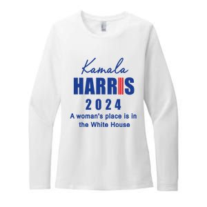 Kamala Harris A Womans Place Is In The White House Womens CVC Long Sleeve Shirt