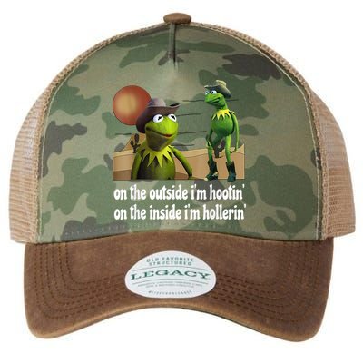 Kermit Hootin And Hollerin On The Outside Im Hootin Legacy Tie Dye Trucker Hat
