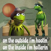 Kermit Hootin And Hollerin On The Outside Im Hootin Legacy Tie Dye Trucker Hat