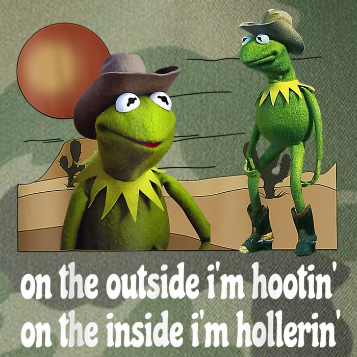 Kermit Hootin And Hollerin On The Outside Im Hootin Legacy Tie Dye Trucker Hat
