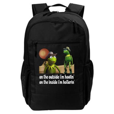 Kermit Hootin And Hollerin On The Outside Im Hootin Daily Commute Backpack