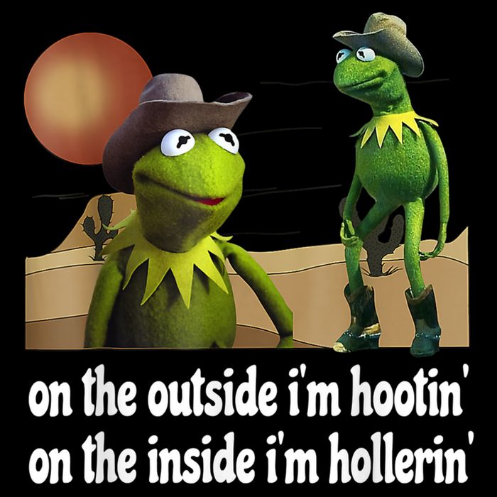 Kermit Hootin And Hollerin On The Outside Im Hootin Backpack