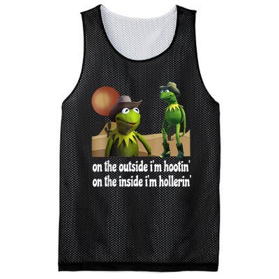 Kermit Hootin And Hollerin On The Outside Im Hootin Mesh Reversible Basketball Jersey Tank