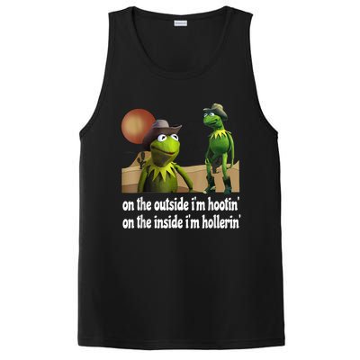 Kermit Hootin And Hollerin On The Outside Im Hootin PosiCharge Competitor Tank