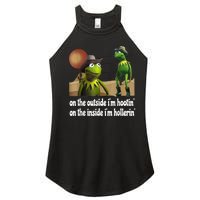 Kermit Hootin And Hollerin On The Outside Im Hootin Women's Perfect Tri Rocker Tank