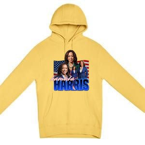 Kamala Harris American Flag Bootleg Reboot Premium Pullover Hoodie