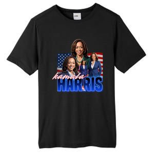 Kamala Harris American Flag Bootleg Reboot Tall Fusion ChromaSoft Performance T-Shirt