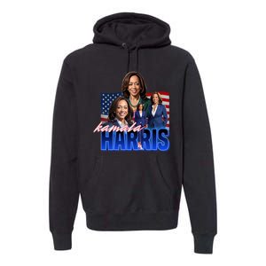 Kamala Harris American Flag Bootleg Reboot Premium Hoodie