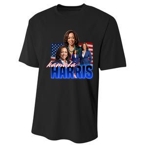 Kamala Harris American Flag Bootleg Reboot Performance Sprint T-Shirt