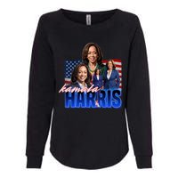 Kamala Harris American Flag Bootleg Reboot Womens California Wash Sweatshirt