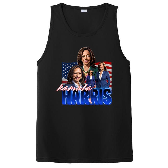 Kamala Harris American Flag Bootleg Reboot PosiCharge Competitor Tank