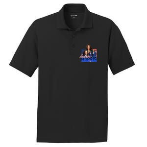 Kamala Harris American Flag Bootleg Reboot PosiCharge RacerMesh Polo