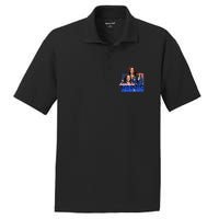 Kamala Harris American Flag Bootleg Reboot PosiCharge RacerMesh Polo