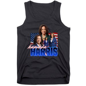 Kamala Harris American Flag Bootleg Reboot Tank Top