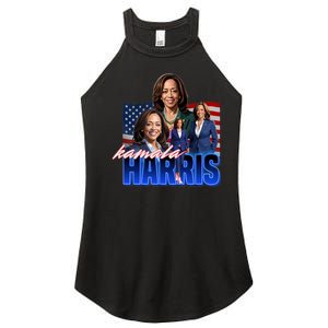 Kamala Harris American Flag Bootleg Reboot Women's Perfect Tri Rocker Tank