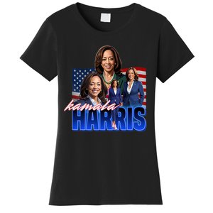 Kamala Harris American Flag Bootleg Reboot Women's T-Shirt