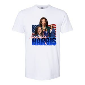 Kamala Harris American Flag Bootleg Reboot Softstyle CVC T-Shirt