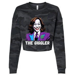 Kamala Harris As The Giggler Cropped Pullover Crew