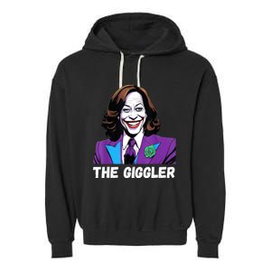 Kamala Harris As The Giggler Garment-Dyed Fleece Hoodie