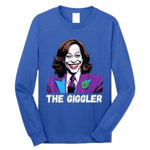 Kamala Harris As The Giggler Long Sleeve Shirt