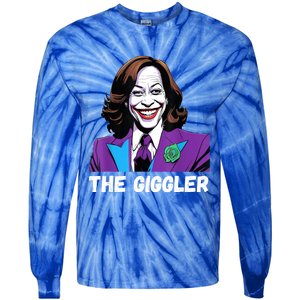 Kamala Harris As The Giggler Tie-Dye Long Sleeve Shirt