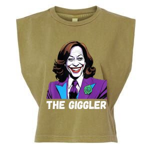 Kamala Harris As The Giggler Garment-Dyed Women's Muscle Tee