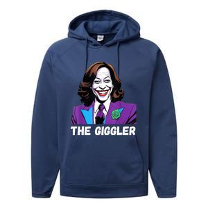 Kamala Harris As The Giggler Performance Fleece Hoodie