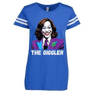 Kamala Harris As The Giggler Enza Ladies Jersey Football T-Shirt