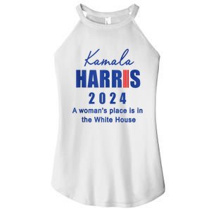 Kamala Harris A Womans Place Is In The White House Women's Perfect Tri Rocker Tank