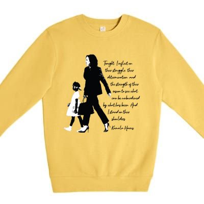 Kamala Harris And Ruby Bridges Premium Crewneck Sweatshirt